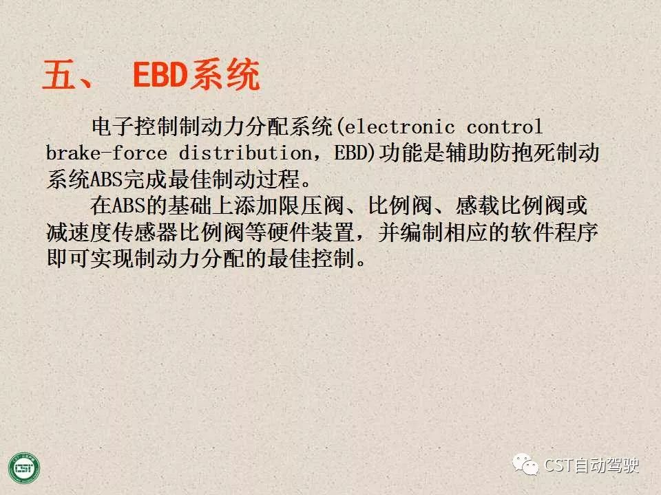 自动驾驶技术之——防抱死制动系统（ABS）与EBD系统（PPT）