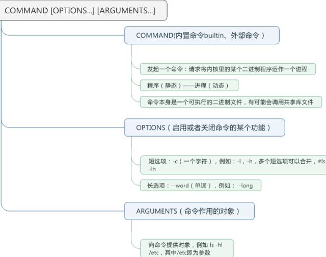 Linux命令的使用格式以及命令帮助信息的获取方式