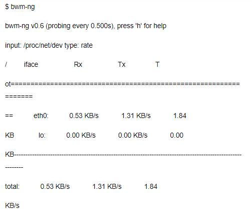 运维工程师必备 | 18个监控网络带宽的Linux命令行工具