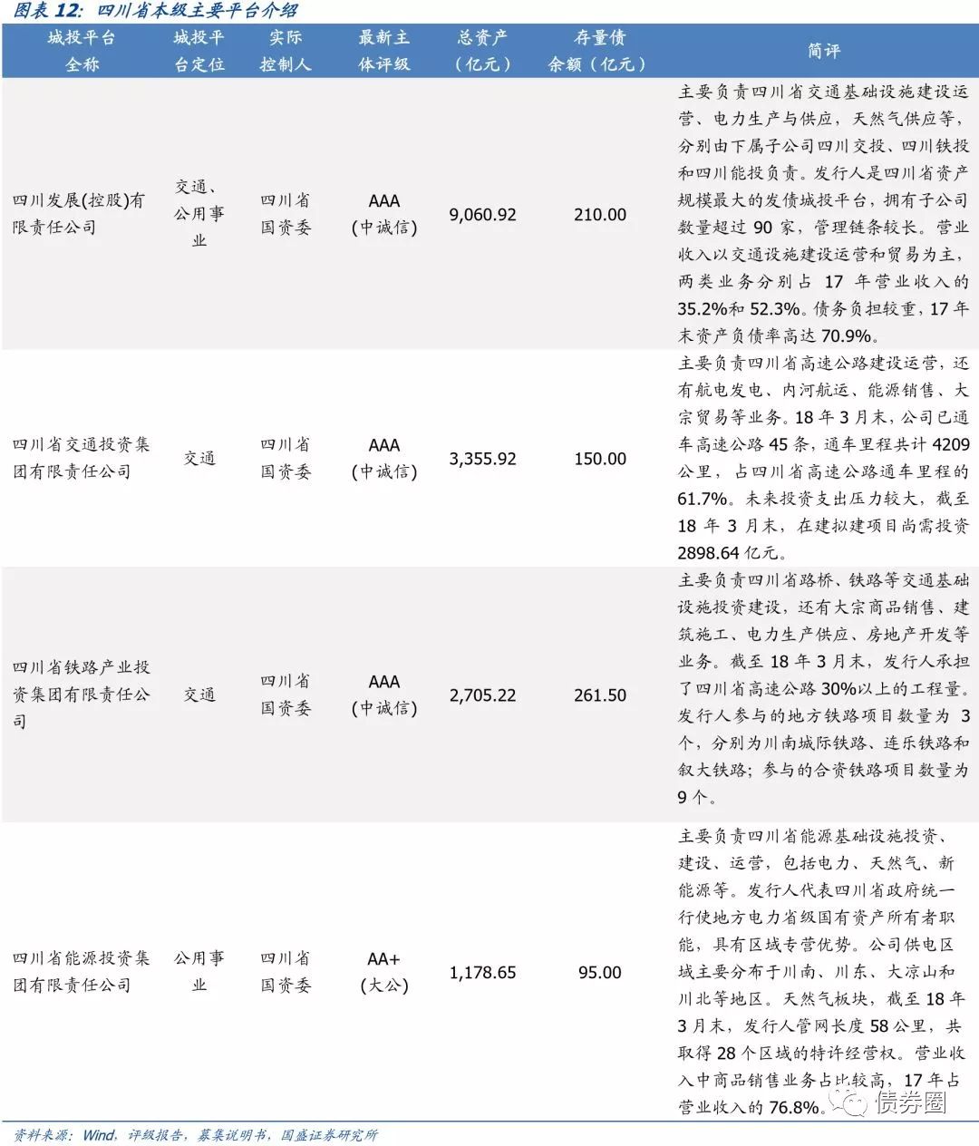 四川省116个城投平台详尽数据挖掘