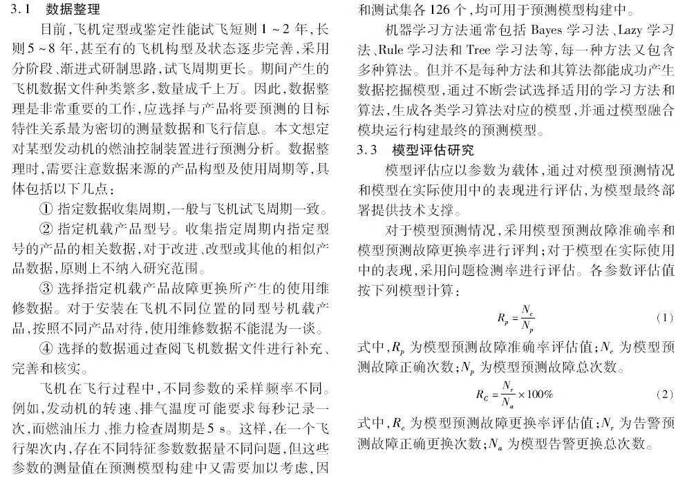 基于数据挖掘的飞机健康预测模型构建研究