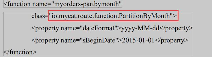 mycat:水平分库之按月分库
