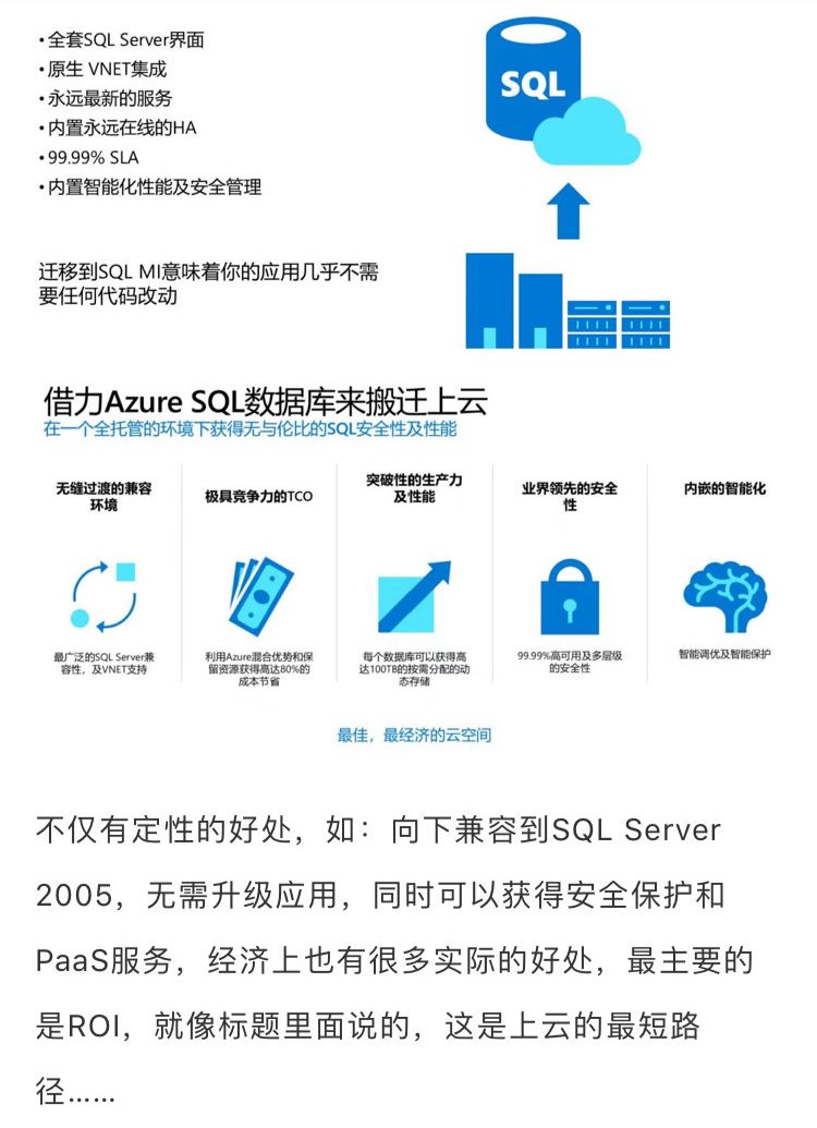 SQL数据库上云的最短路径—Azure是您上云的最佳选择