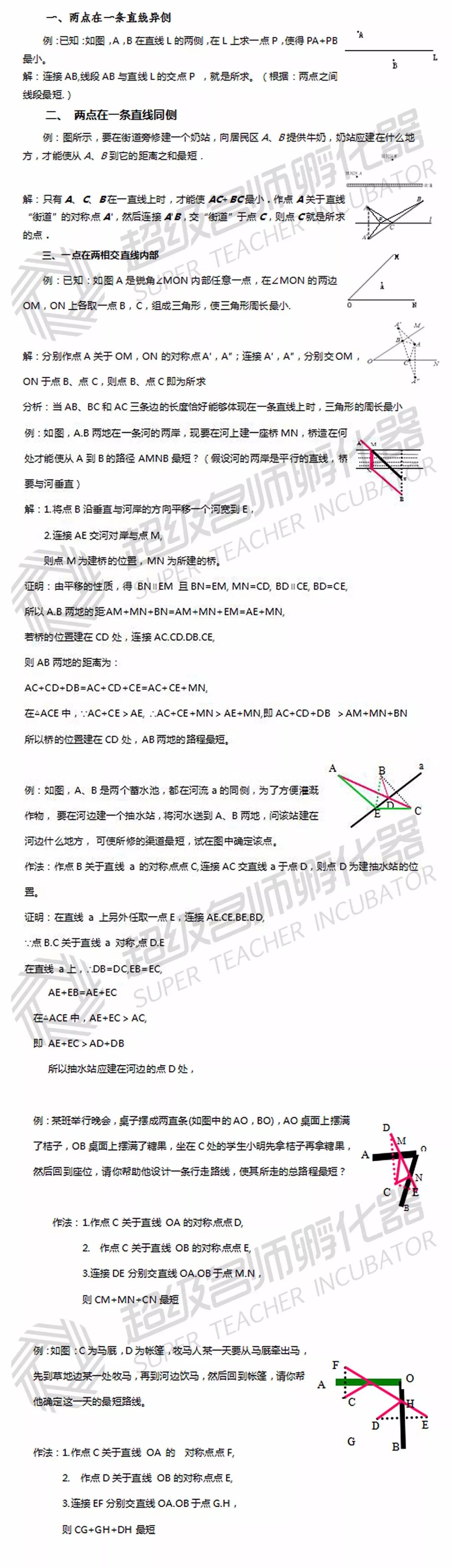 干货 | 中考数学“最短路径问题”考生必看！