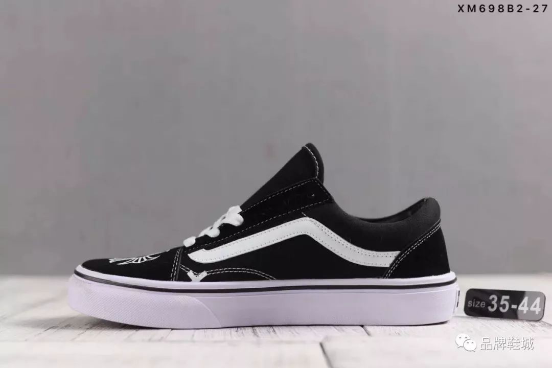 Vans XCHrome HeartsX Chane个性学生系带鞋韩版百搭潮鞋