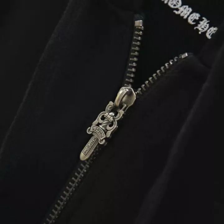 CHROME HEARTS 克罗心 经典大马蹄黑底卫衣帽衫