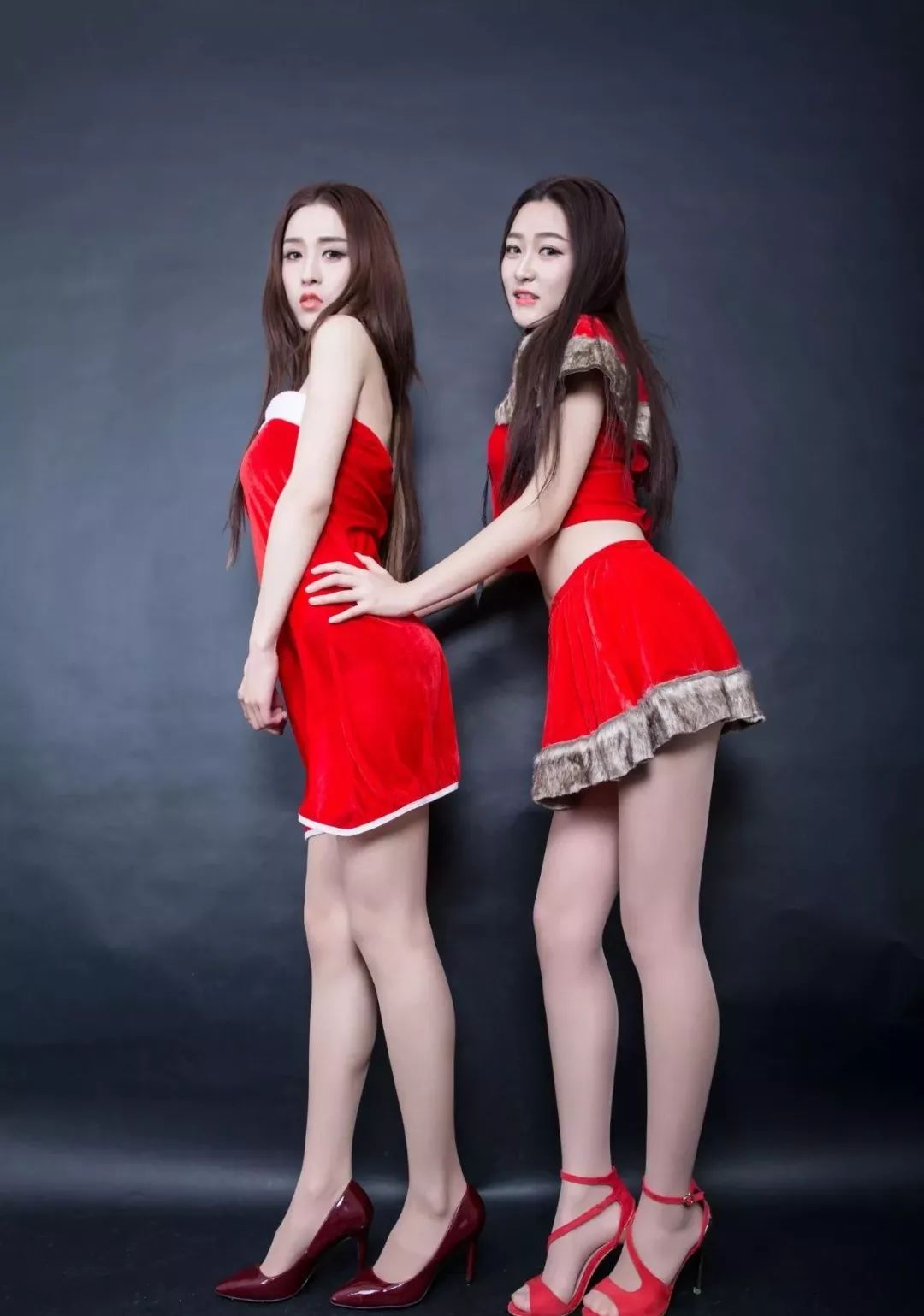 美女艺术图：小汝Ruby&小煜CC Merry Christmas 套图