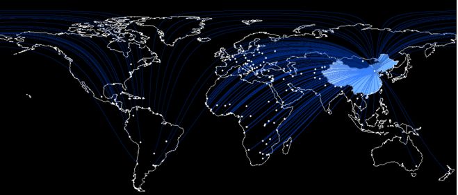 最短路径及其算法和ArcGIS放射状流向地图