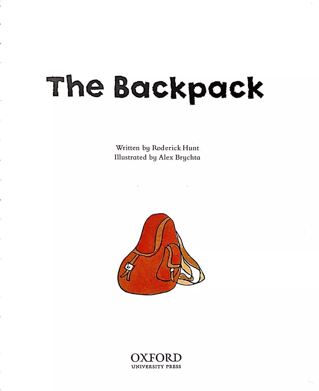 【Ruby绘本时间】《The Backpack》