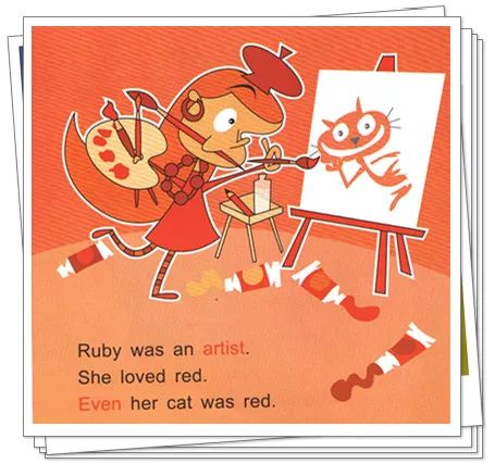 学员英文绘本阅读第十三期—《Ruby Red and Sky Blue》