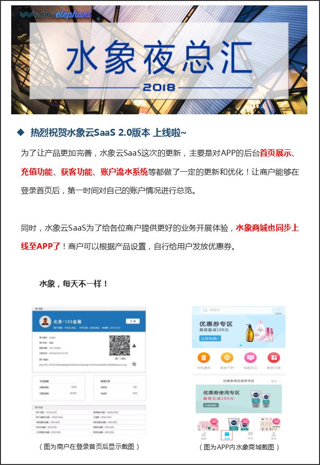 夜总汇 | 喜贺水象云SaaS 2.0版本正式上线！