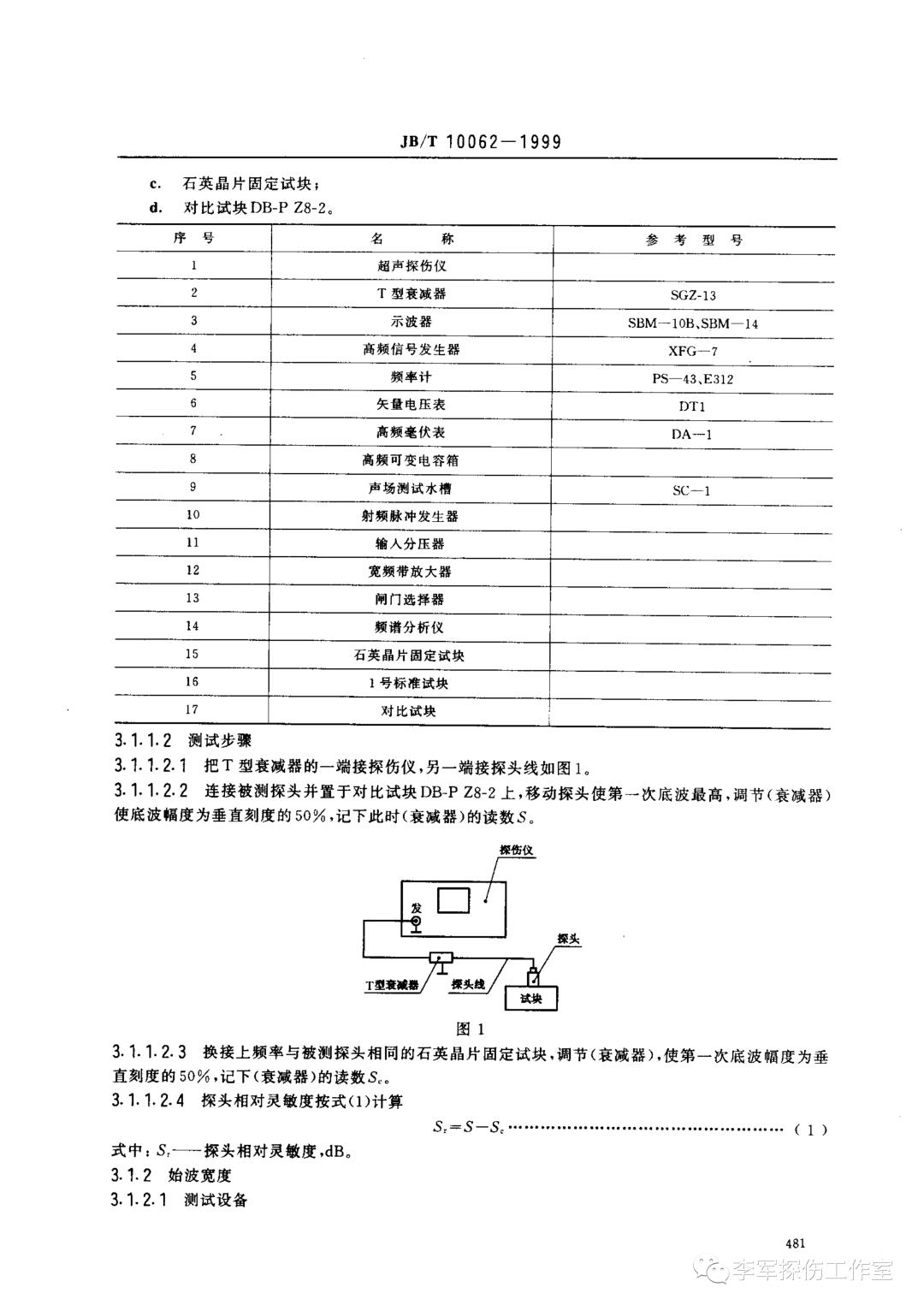 超声探伤用探头性能测试方法