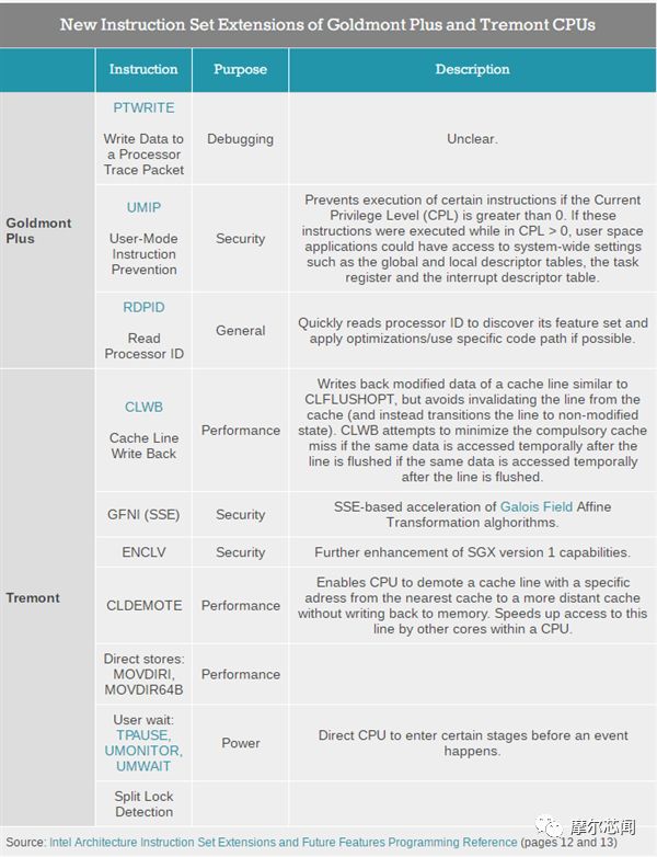 Intel新一代Atom升级Tremont架构：10nm+新指令集