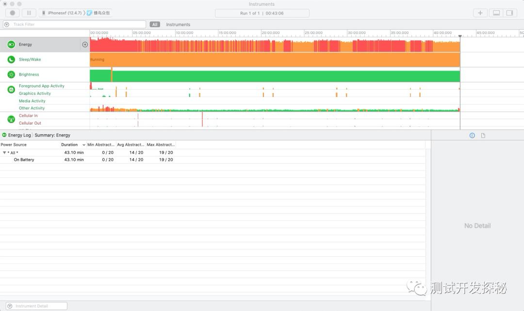 iOS使用Energy Log性能测试