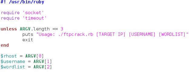 如何使用Ruby构建FTP密码破解器