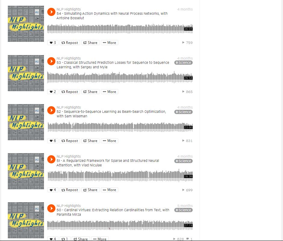 NLP论文的技术播客-NLP Highlights
