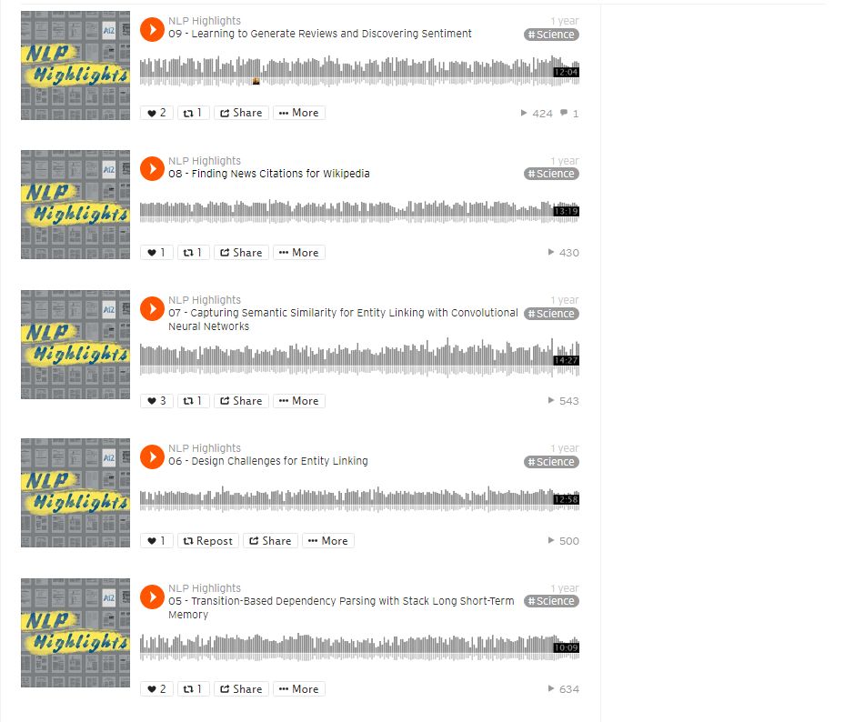 NLP论文的技术播客-NLP Highlights