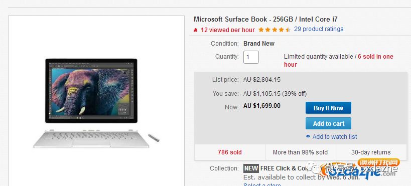 eBay Microsoft 限时8折 Surface笔记本/Xbox游戏机/Xbox游戏等