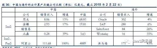 SaaS模式主导行业细分—2018年或将是巨头加码云计算后的拐点