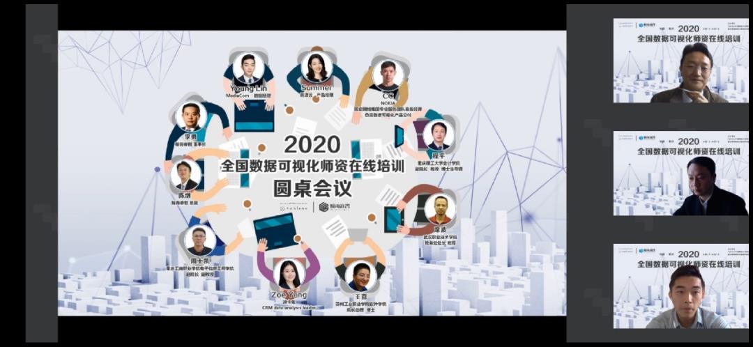 2020全国数据可视化师资免费在线培训顺利进行