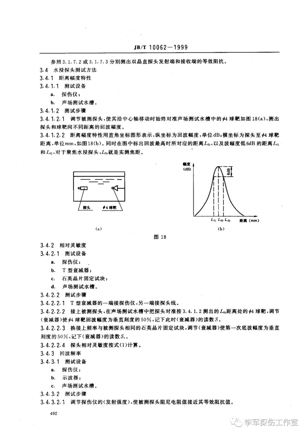 超声探伤用探头性能测试方法