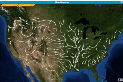 最短路径及其算法和ArcGIS放射状流向地图