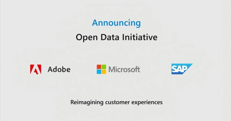 重磅！Microsoft、SAP和Adobe宣布开放数据计划
