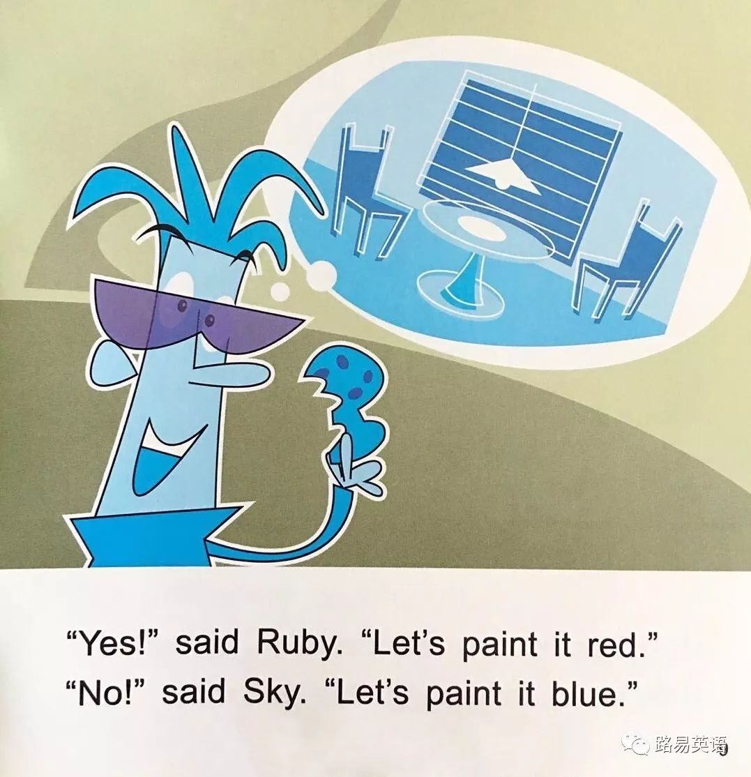 绘本阅读角—Ruby Red and Blue Sky（by Stephen）