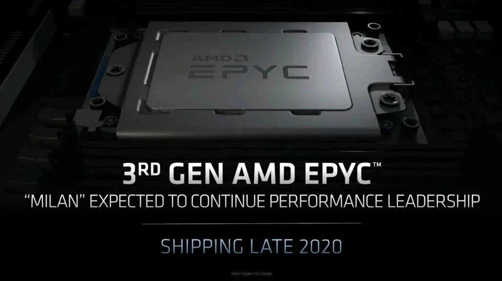 AMD即将发布的EPYC Milan性能测试和完整阵容曝光