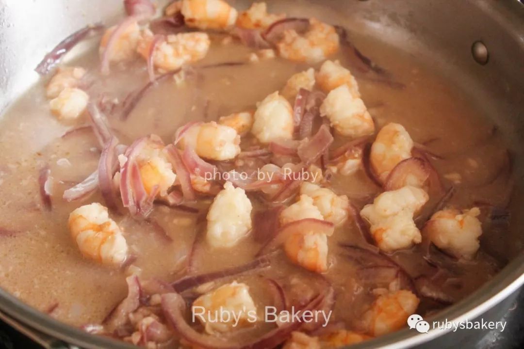 『Ruby美食』白葡萄酒海鲜意面（Seafood Pasta with White Wine）