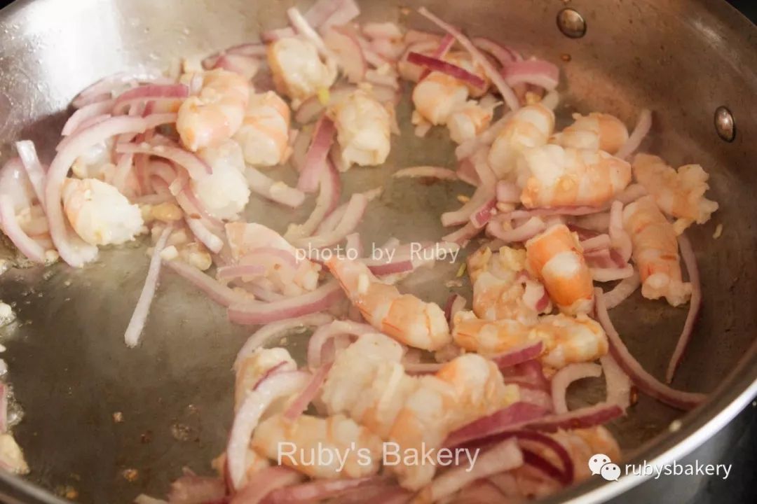 『Ruby美食』白葡萄酒海鲜意面（Seafood Pasta with White Wine）