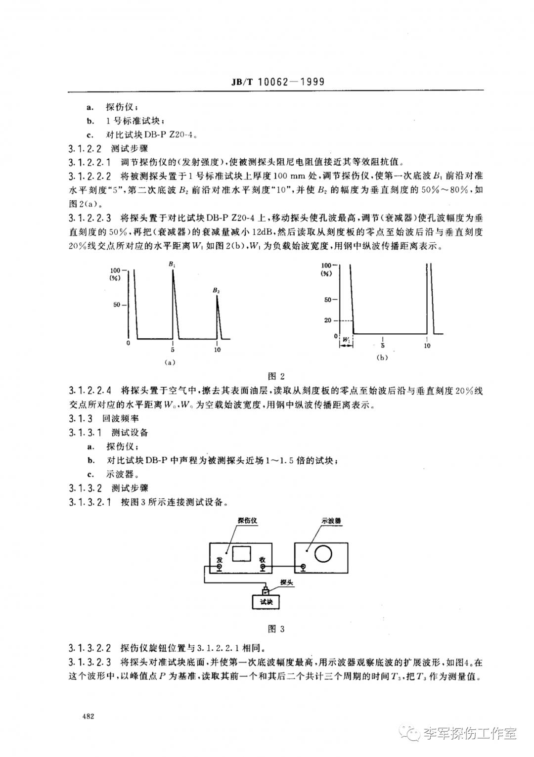 超声探伤用探头性能测试方法