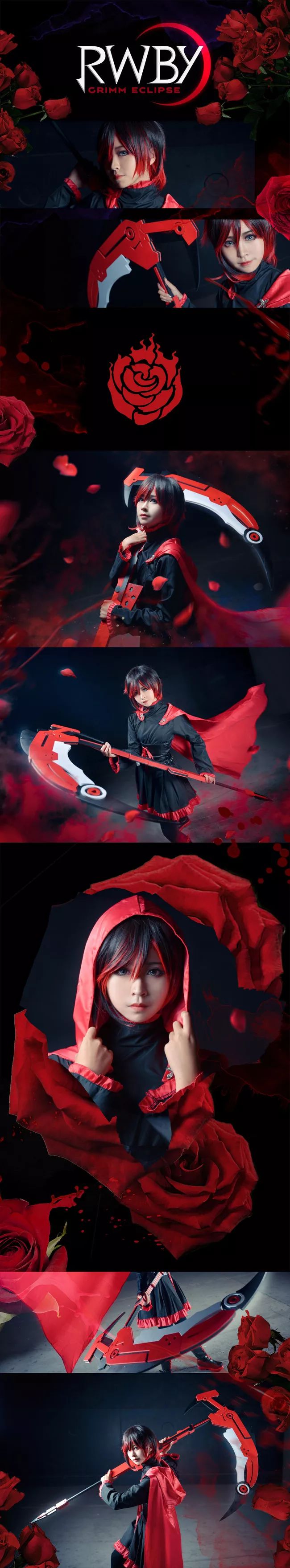 RWBY 小红帽 Ruby rose cosplay~(●´ω｀●)