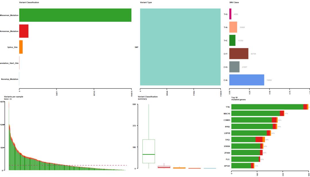 TCGA突变数据可视化