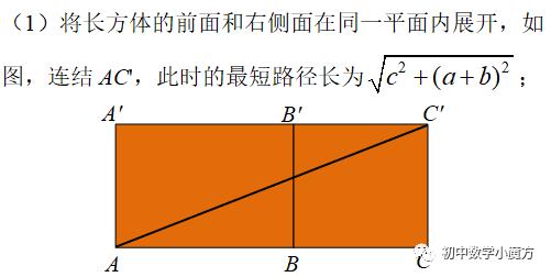 蚂蚁很忙——几何体中的最短路径（一）