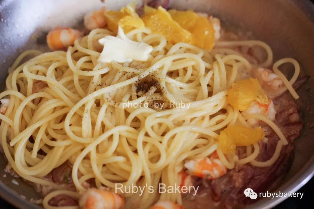 『Ruby美食』白葡萄酒海鲜意面（Seafood Pasta with White Wine）