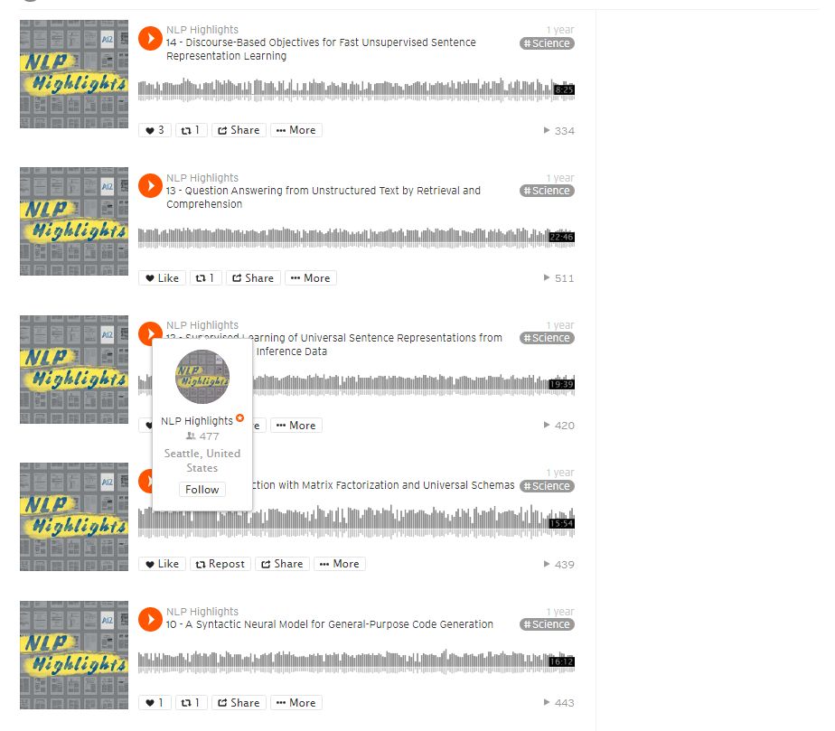 NLP论文的技术播客-NLP Highlights