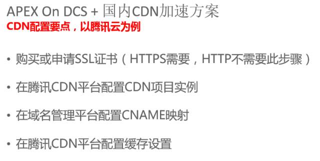 腾讯云CDN零改造为您的APEX系统提速300%