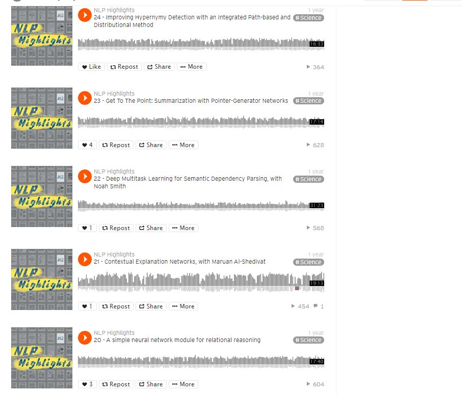 NLP论文的技术播客-NLP Highlights