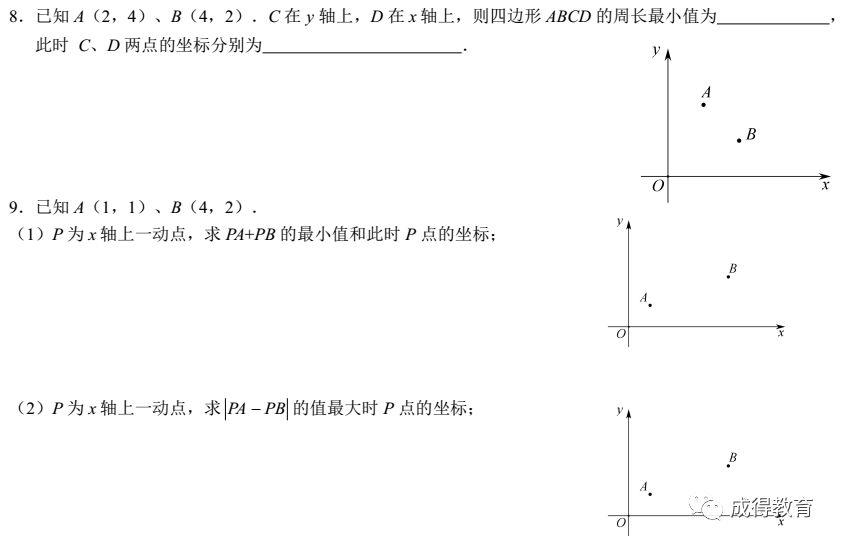 中考数学——最短路径