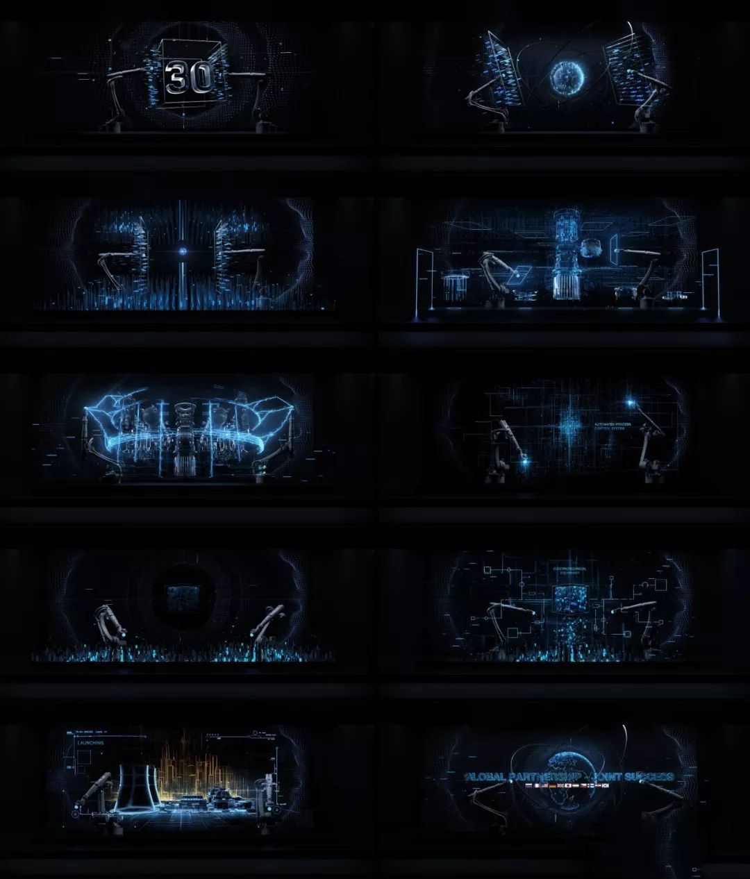 ATOMEXPO开场秀-机械臂运动与全息投影完美同步