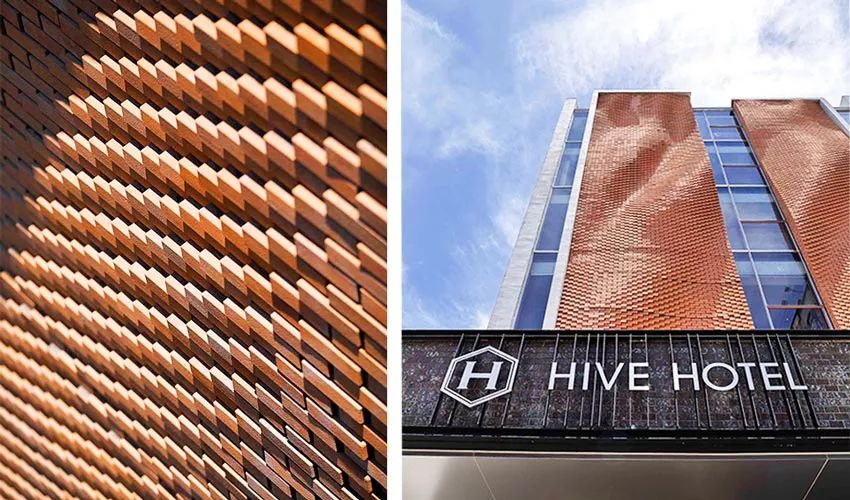 建筑改造——老饭店变身清水红砖波纹HIVE HOTEL精品旅馆