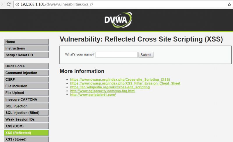 Reflected XSS Exercise