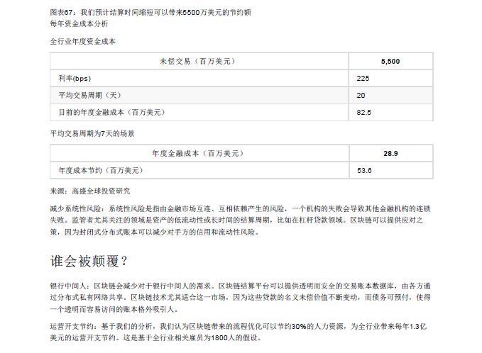 GOLDMAN SACHS/高盛 | BLOCKCHAIN 区块链79页报告-从理论到实践！附：2018年中国区块链行业发展报告