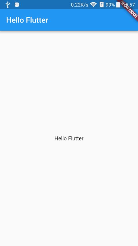 Hello Flutter