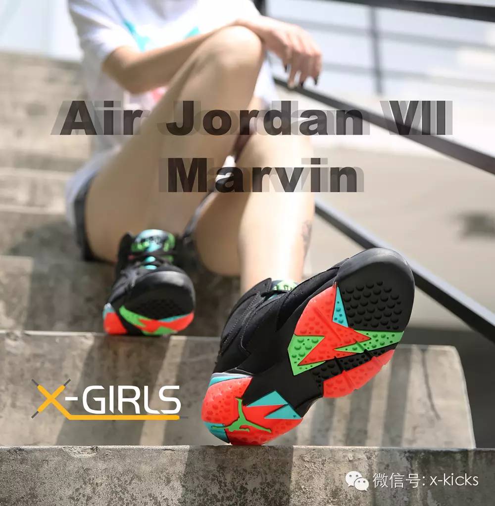 #X-Girls#爱上篮球的火星人---Air Jordan 7“Marvin the Martian”