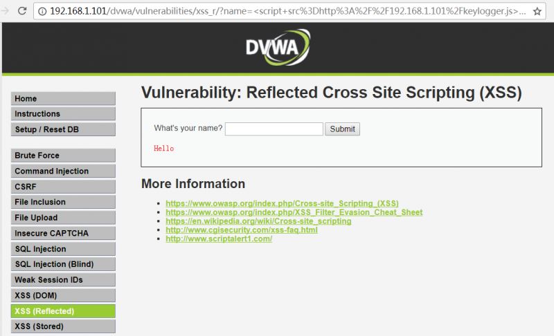 Reflected XSS Exercise