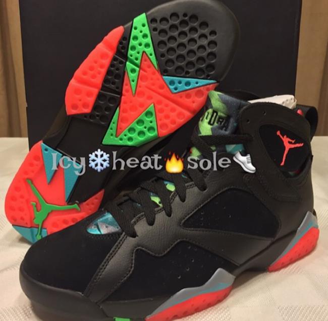 火星人马文 Air Jordan 7 “Marvin the Martian” 实物