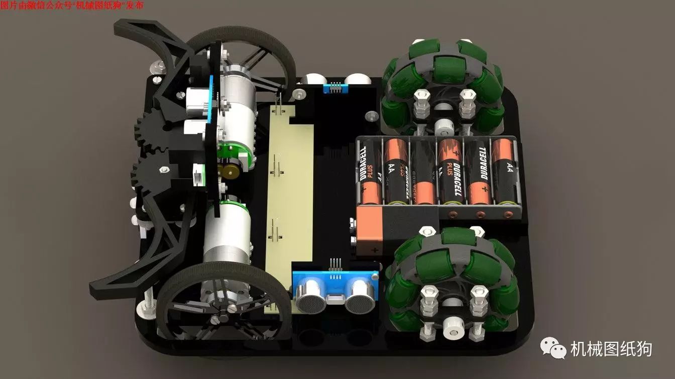 【机器人】Marvin万向轮机器人车(Arduino系统)结构三维建模图纸 SOLIDWORKS