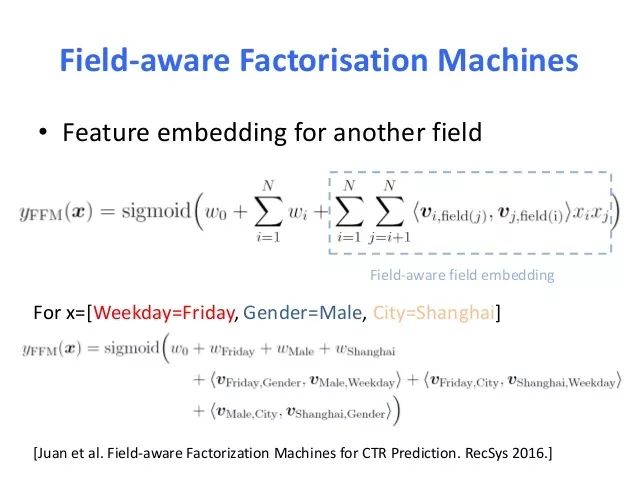 深入浅出FM和类似推荐算法
